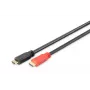 DIGITUS HDMI laidas 10 m Ultra HD 24p su signalo stiprintuvu