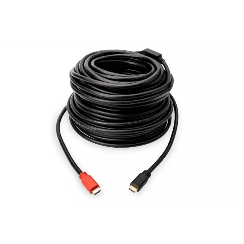 DIGITUS HDMI laidas 10 m Ultra HD 24p su signalo stiprintuvu