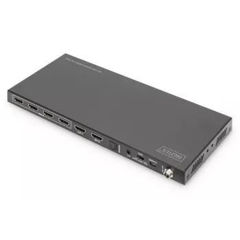 DIGITUS 4x2 HDMI Matricinis Perjungiklis 4K/60Hz Scaler EDID ARC HDCP 2.2 18 Gbps