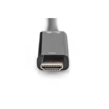 Digitus 4K HDMI adapteris HDMI į DisplayPort 0,2 m HDMI A tipo USB