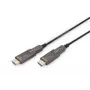 DIGITUS 4K - HDMI AOC hibridinis šviesolaidinis laidas su 30 m nuimamu kištuku