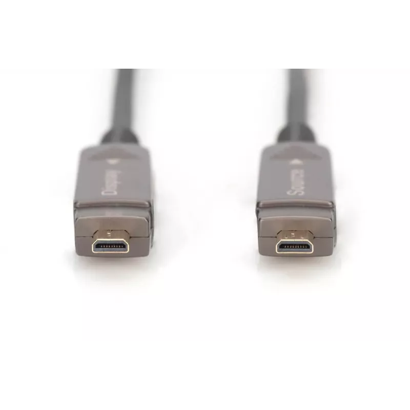 DIGITUS 4K - HDMI AOC hibridinis šviesolaidinis laidas su 30 m nuimamu kištuku