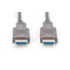 DIGITUS 4K - HDMI AOC hibridinis šviesolaidinis laidas su 30 m nuimamu kištuku