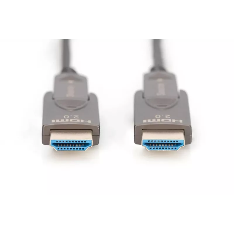 DIGITUS 4K - HDMI AOC hibridinis šviesolaidinis laidas su 30 m nuimamu kištuku