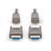DIGITUS 4K - HDMI AOC hibridinis šviesolaidinis laidas su 30 m nuimamu kištuku
