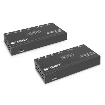 DIGITUS 4K HDBaseT prailgintuvų rinkinys 70 m PoC RS232 IR juodas