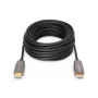 DIGITUS HDMI AOC hibridinis šviesolaidinis laidas, A tipo M/M, 20m, UHD 8K@60Hz, CE, juodas