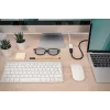 DIGITUS ASSMANN adapterinis kabelis DisplayPort, mini DP - HDMI A tipo M/F, 20 cm, HDMI 2.0, aktyvus, CE, auksinis, baltas