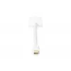 DIGITUS ASSMANN adapterinis kabelis DisplayPort, mini DP - HDMI A tipo M/F, 20 cm, HDMI 2.0, aktyvus, CE, auksinis, baltas