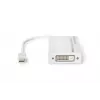 DIGITUS MiniDP į DP HDMI+DVI adapteris 20 cm DP 1.1a suderinamas baltas