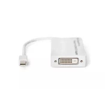 DIGITUS MiniDP į DP HDMI+DVI adapteris 20 cm DP 1.1a suderinamas baltas