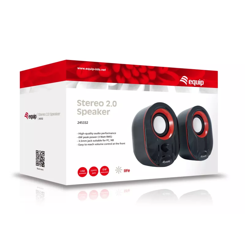 Garsiakalbiai Equip Stereo 2.0, 3 W galia