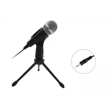 Stalinis mikrofonas Equip Mini, -30 dB, 30 - 16000 Hz, 2200 Ω, laidinis, 3.5 mm