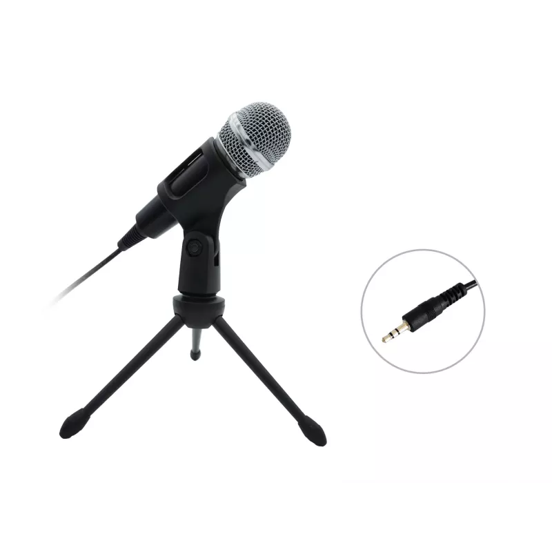 Stalinis mikrofonas Equip Mini, -30 dB, 30 - 16000 Hz, 2200 Ω, laidinis, 3.5 mm