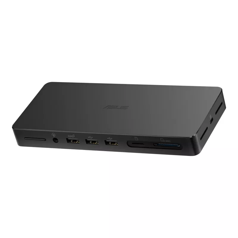 Dokavimo stotelė ASUS DC500 Thunderbolt 4 Triple 4K, 150W PD, 3 ekranai, 2x HDMI 2.1, 2x USB‑A, 2x USB2.0, RJ‑45, MicroSD
