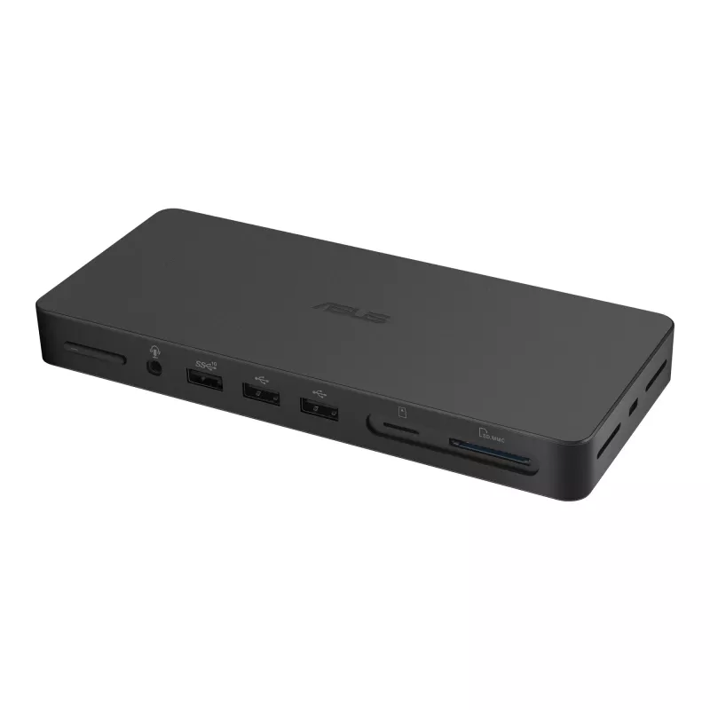 Dokavimo stotelė ASUS DC500 Thunderbolt 4 Triple 4K, 150W PD, 3 ekranai, 2x HDMI 2.1, 2x USB‑A, 2x USB2.0, RJ‑45, MicroSD