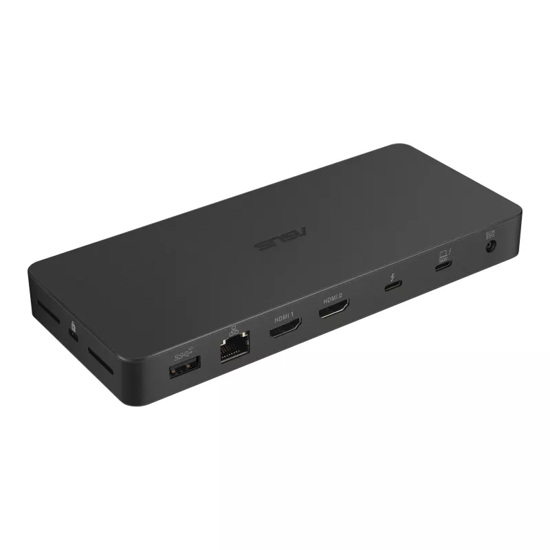 Dokavimo stotelė ASUS DC500 Thunderbolt 4 Triple 4K, 150W PD, 3 ekranai, 2x HDMI 2.1, 2x USB‑A, 2x USB2.0, RJ‑45, MicroSD