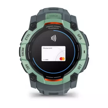 Išmanusis laikrodis GARMIN Instinct 3 AMOLED — 50 mm korpusas, AMOLED 1,3 colio, GPS/GLONASS/Galileo, 10 ATM, 24 dienų baterija