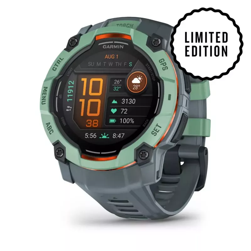 Išmanusis laikrodis GARMIN Instinct 3 AMOLED — 50 mm korpusas, AMOLED 1,3 colio, GPS/GLONASS/Galileo, 10 ATM, 24 dienų baterija