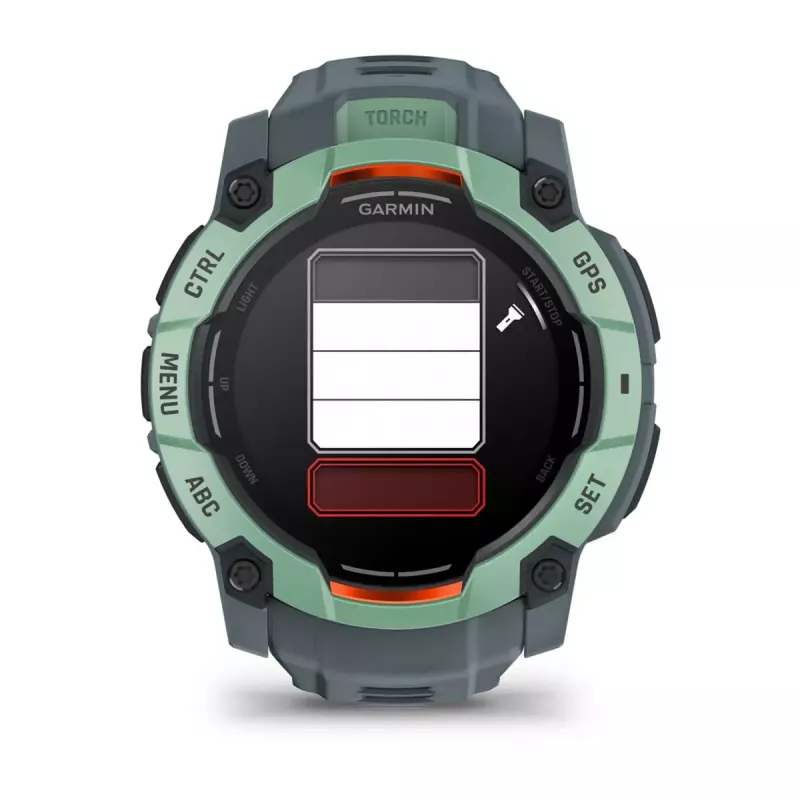 Išmanusis laikrodis GARMIN Instinct 3 AMOLED — 50 mm korpusas, AMOLED 1,3 colio, GPS/GLONASS/Galileo, 10 ATM, 24 dienų baterija