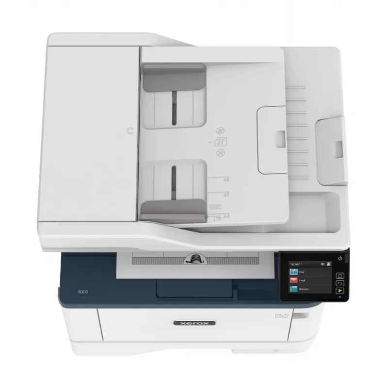 Daugiafunkcis spausdintuvas Xerox B305 A4 38ppm belaidis, automatinis dvipusis spausdinimas, kopijavimas, skenavimas, PS3, PCL5e/6, 2 padėklai, 350 lapų
