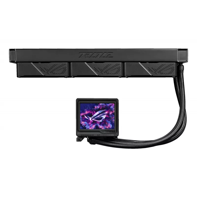 ASUS ROG Ryujin III 360 ARGB Extreme viskas viename skystas aušintuvas 360 mm radiatorius 12 cm ventiliatoriai juodas