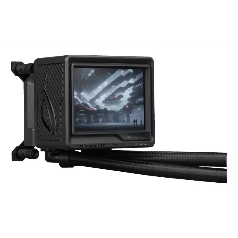 ASUS ROG Ryujin III 360 ARGB Extreme viskas viename skystas aušintuvas 360 mm radiatorius 12 cm ventiliatoriai juodas