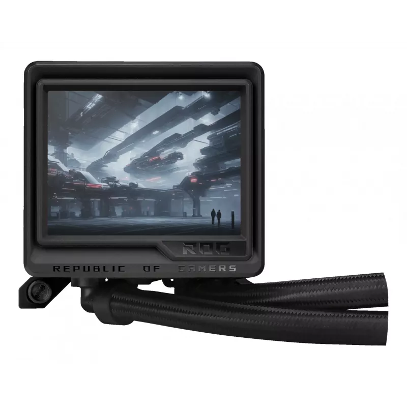 ASUS ROG Ryujin III 360 ARGB Extreme viskas viename skystas aušintuvas 360 mm radiatorius 12 cm ventiliatoriai juodas