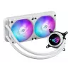 ASUS ROG Strix LC III 240 ARGB White Edition skystas aušinimo komplektas 12 cm