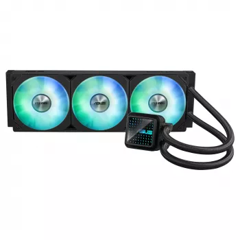 ASUS Prime LC 360 ARGB vandens aušintuvas 360 mm, 3x120 mm ventiliatoriai, ARGB apšvietimas, juodas