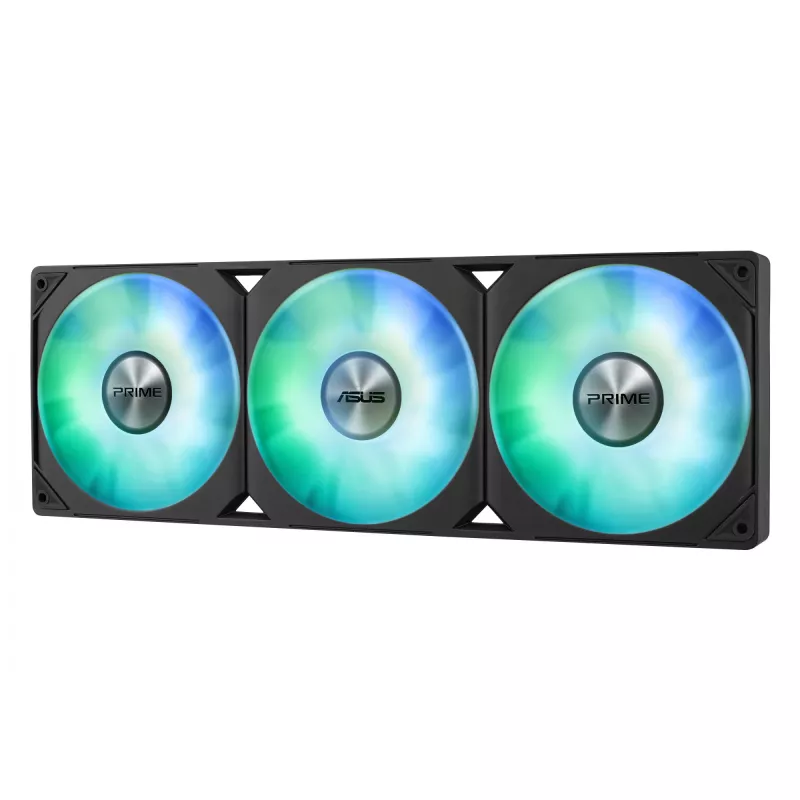 ASUS Prime LC 360 ARGB vandens aušintuvas 360 mm, 3x120 mm ventiliatoriai, ARGB apšvietimas, juodas