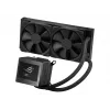 ASUS ROG RYUJIN III 240 procesoriaus vandens aušintuvas 240 mm, 2x120 mm ventiliatoriai, 3,5 colio LCD ekranas, juoda