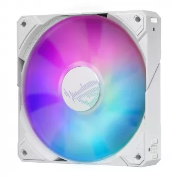 ASUS ROG RYUJIN III 240 ARGB White Edition procesoriaus skystinis aušintuvas 240 mm, 2x120 mm ventiliatoriai, 3,5 col. LCD ekranas