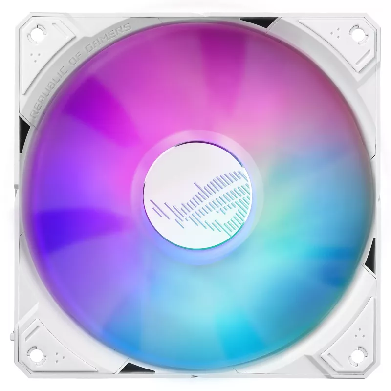 ASUS ROG RYUJIN III 240 ARGB White Edition procesoriaus skystinis aušintuvas 240 mm, 2x120 mm ventiliatoriai, 3,5 col. LCD ekranas