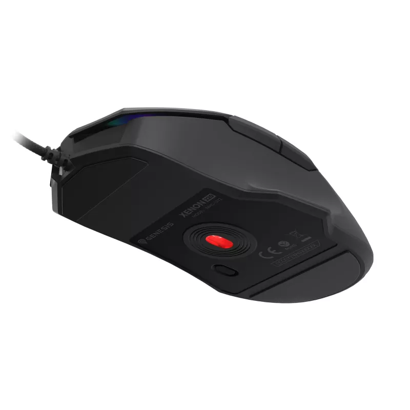 GENESIS Xenon 220 G2 pelė žaidimams Ambidextrinė USB Type-A Optinė 12800 DPI
