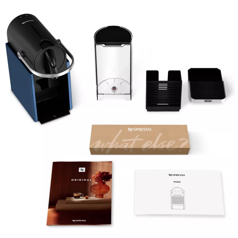 Kapsulinė kavos aparatas De'Longhi Pixie EN127.BL – Nespresso sistema, 1 L vandens bakelis, 19 bar, 1260 W, 235×117×324 mm, 2,5 kg