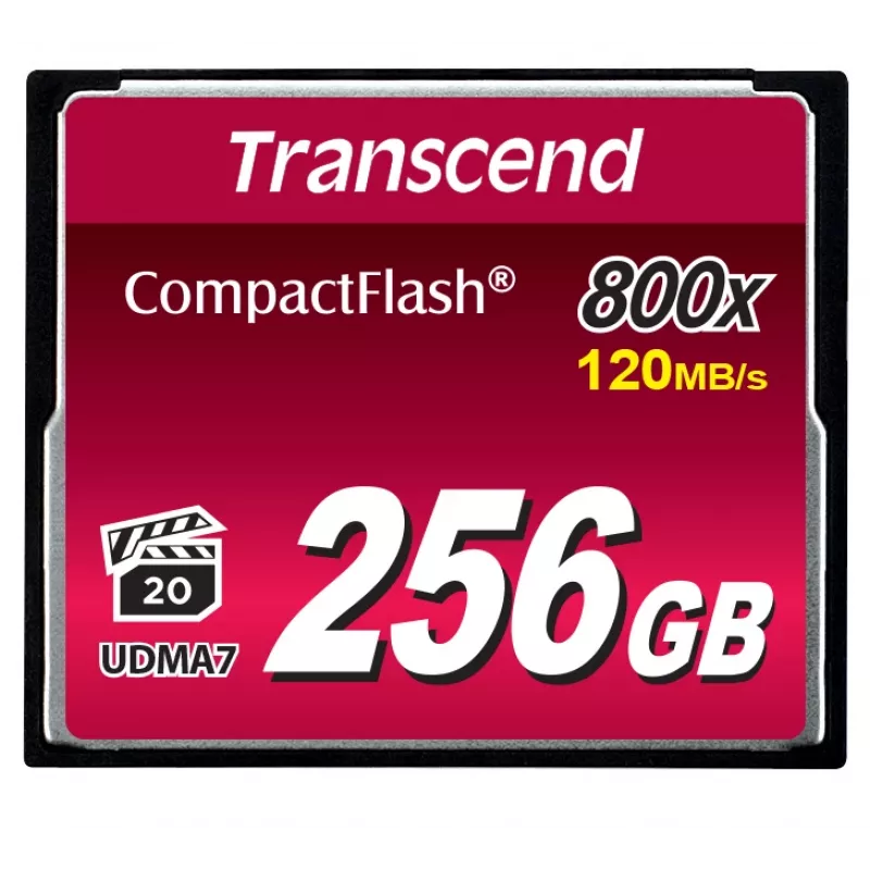 TRANSCEND CompactFlash 800 256GB 800x Premium