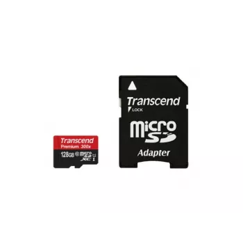 TRANSCEND 128GB microSDHC Class 10 UHS-1 su adapteriu