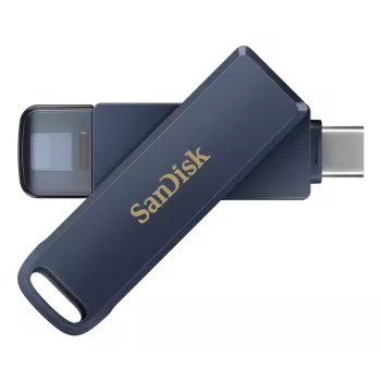 WESTERN DIGITAL SanDisk Phone Drive iPhone - 128GB USB atmintukas - USB-C/Lightning - Metallic Sky Blue