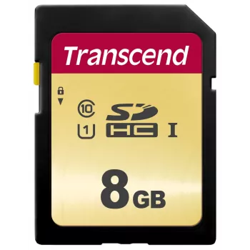 TRANSCEND SDHC kortelė 500s 8GB UHS-I U1 MLC