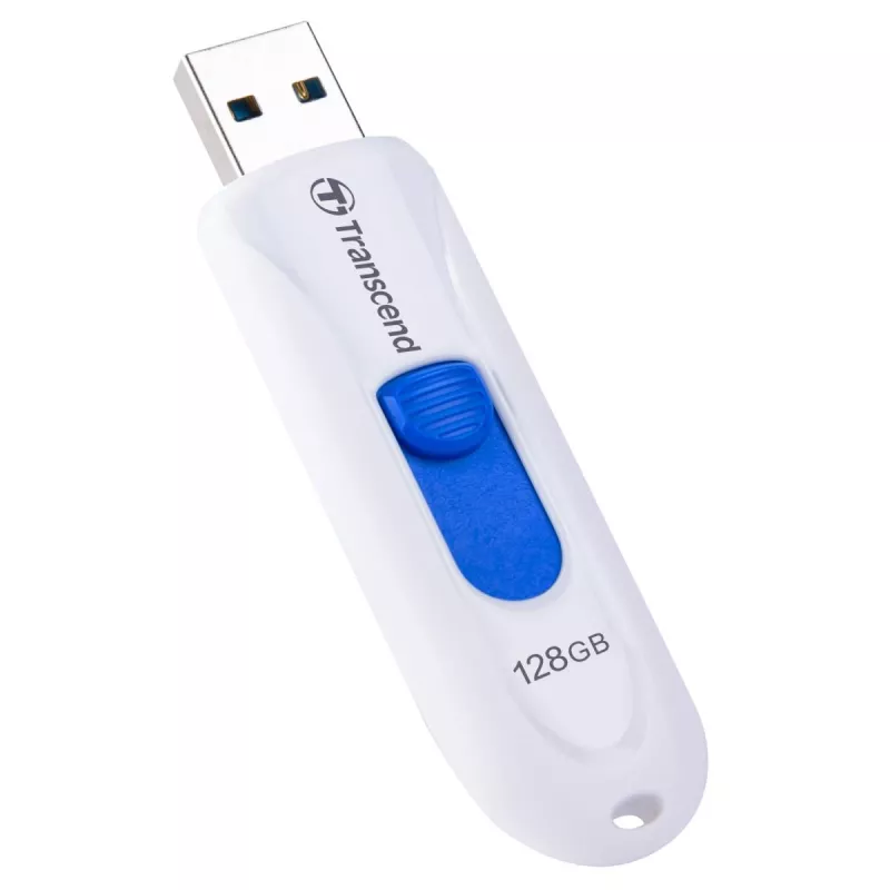 TRANSCEND JetFlash 790W 64GB USB atmintukas – USB 3.1 – Baltas