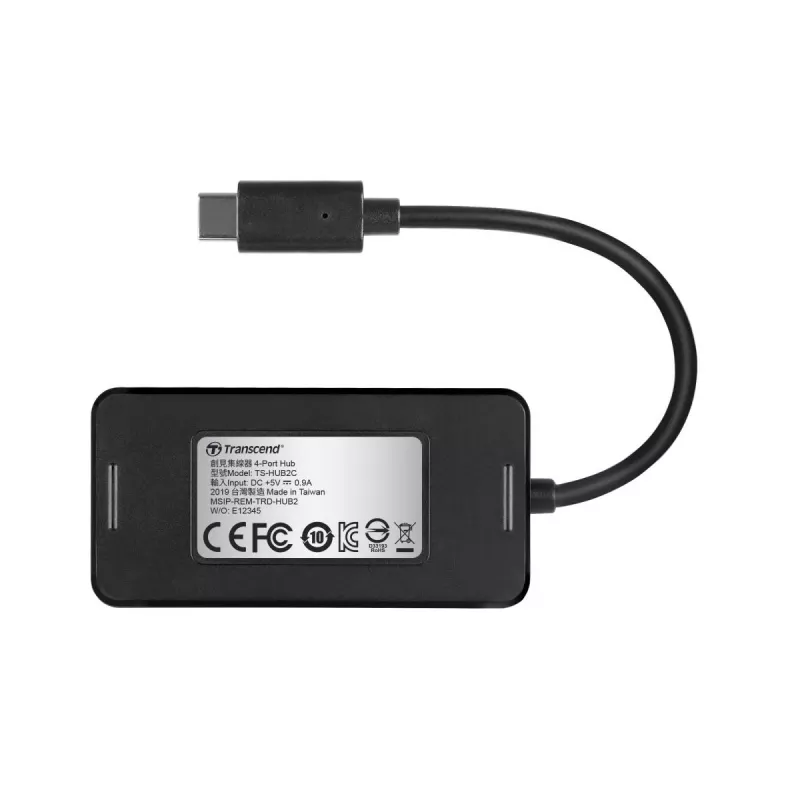 TRANSCEND USB HUB2C 4 prievadų USB Type-C šakotuvas