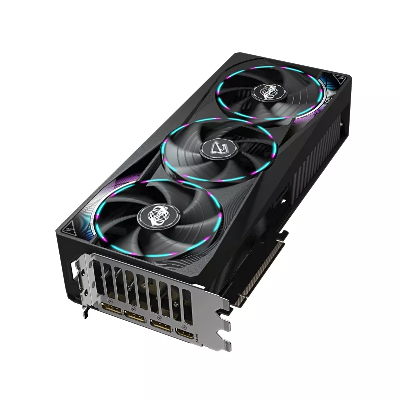 GIGABYTE AORUS GeForce RTX 5070 MASTER 12G vaizdo plokštė – 12 GB GDDR7, 192 bit, PCI-E 5.0, 2715 MHz branduolio dažnis, 3× DP 2.1a, 1× HDMI 2.1b, NVIDIA DLSS 4, GV-N5070AORUS M-12GD