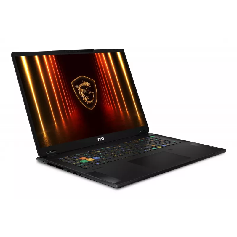 MSI Stealth 18 HX AI A2XWIG-042 nešiojamasis žaidimų kompiuteris, 18 colių UHD+ 3840x2400 120 Hz, Intel Core Ultra 9 275HX, 64 GB DDR5, 2 TB SSD, NVIDIA GeForce RTX 5080, Wi-Fi 7 (802.11be), Bluetooth, Windows 11 Pro, juodas