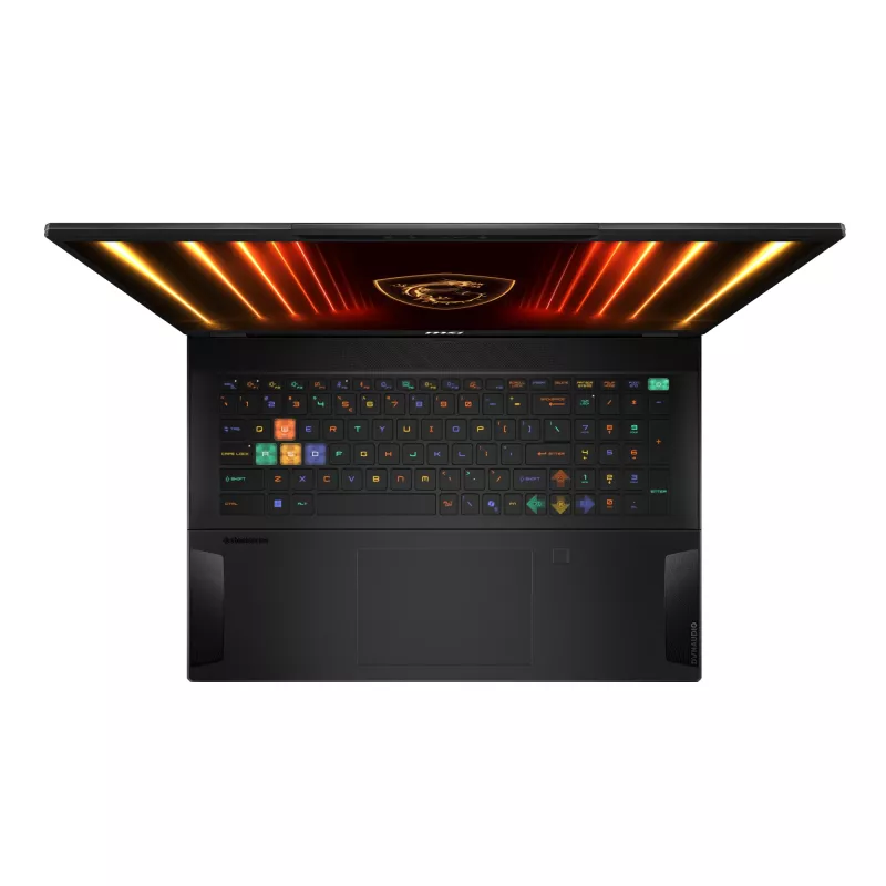 MSI Stealth 18 HX AI A2XWIG-042 nešiojamasis žaidimų kompiuteris, 18 colių UHD+ 3840x2400 120 Hz, Intel Core Ultra 9 275HX, 64 GB DDR5, 2 TB SSD, NVIDIA GeForce RTX 5080, Wi-Fi 7 (802.11be), Bluetooth, Windows 11 Pro, juodas