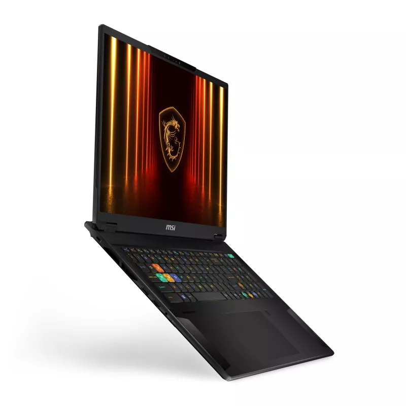 MSI Stealth 18 HX AI A2XWIG-042 nešiojamasis žaidimų kompiuteris, 18 colių UHD+ 3840x2400 120 Hz, Intel Core Ultra 9 275HX, 64 GB DDR5, 2 TB SSD, NVIDIA GeForce RTX 5080, Wi-Fi 7 (802.11be), Bluetooth, Windows 11 Pro, juodas