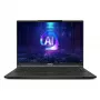 MSI Stealth A16 AI+ A3XWIG-043 nešiojamas kompiuteris, AMD Ryzen AI 9 HX 370, 40,6 cm (16 inch) Quad HD+, 32 GB LPDDR5x-SDRAM, 2 TB SSD, NVIDIA GeForce RTX 5080, Wi-Fi 7, Windows 11 Home, juodas