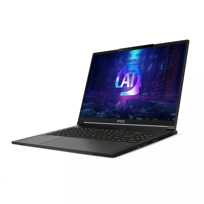 MSI Stealth A16 AI+ A3XWIG-043 nešiojamas kompiuteris, AMD Ryzen AI 9 HX 370, 40,6 cm (16 inch) Quad HD+, 32 GB LPDDR5x-SDRAM, 2 TB SSD, NVIDIA GeForce RTX 5080, Wi-Fi 7, Windows 11 Home, juodas