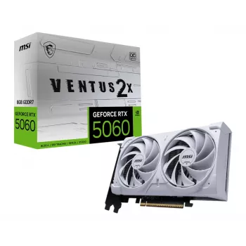 Vaizdo plokštė MSI GeForce RTX 5060 8 GB GDDR7, PCIe 5.0, 128 bitų, 2527 MHz boost, 145 W, 4 ekranai