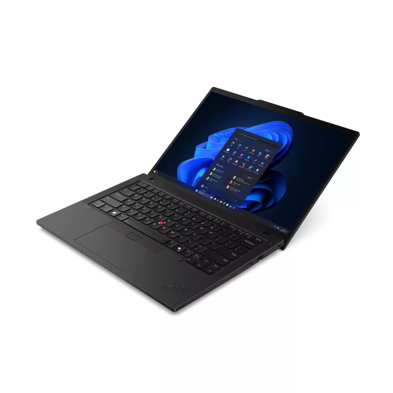 Nešiojamas kompiuteris Lenovo ThinkPad T14 Gen 6 (Intel) — Intel Core Ultra 7 255U, 14 colių 2.8K liečiamas, 32GB DDR5, 1TB SSD, Wi‑Fi 6E, Windows 11 Pro, juodas